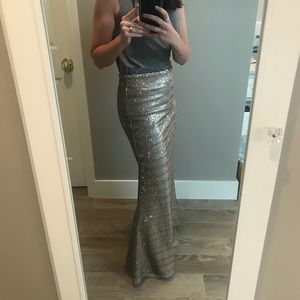 Anthropologie Sequin Mermaid Skirt